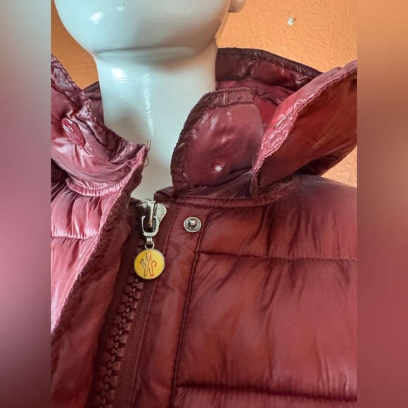 Moncler Deep Red Puffer Jacket - Picture 13 of 17